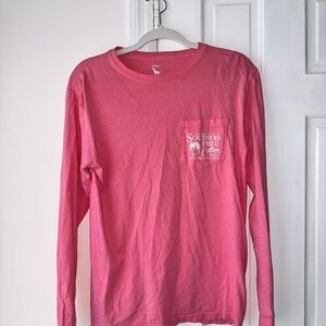 Southern Fried Cotton Coral Tee